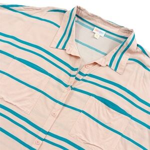 NWT LuLaRoe Amy Button Down Top 3XL